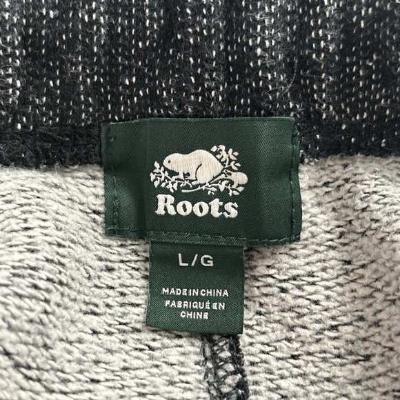 Roots men organic original grey comfy lounge everyday sweatpants size large - Picture 2 of 13